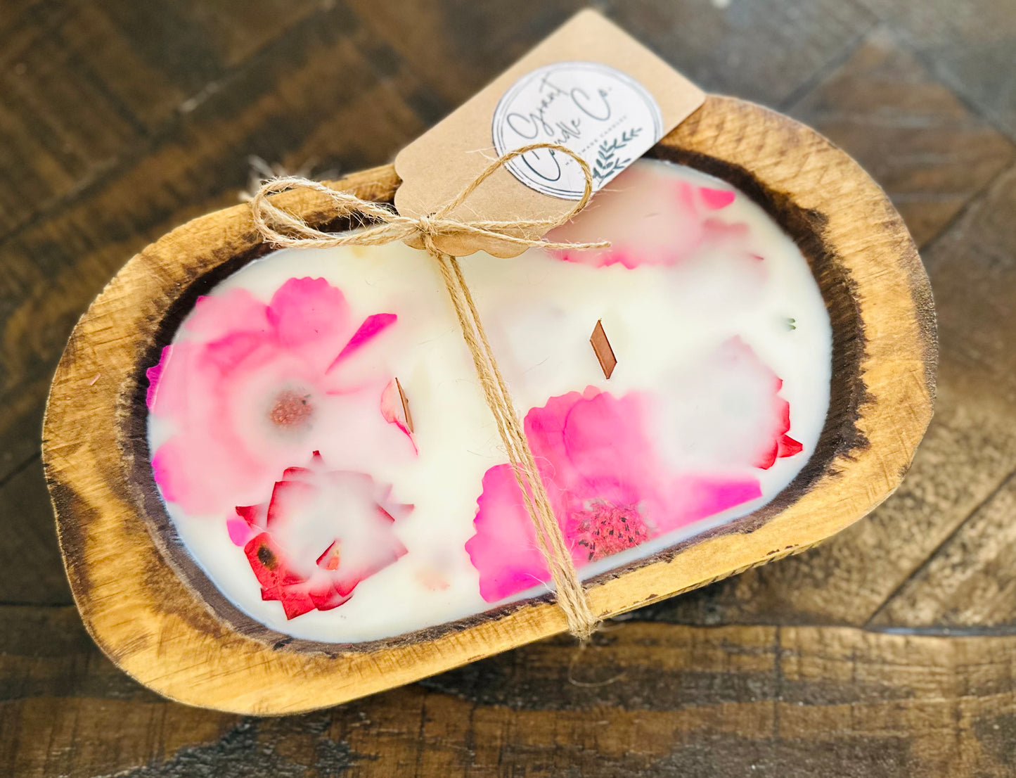 Botanical Dough Bowl Soy Candle-Hawaiian Hibiscus